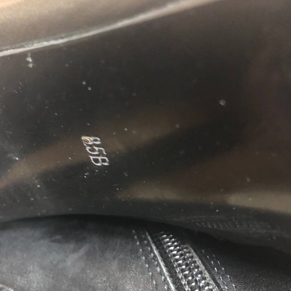 SZ 8.5-RALPH LAUREN BLACK LEATHER 4” ANKLE BOOTS - Picture 13 of 16